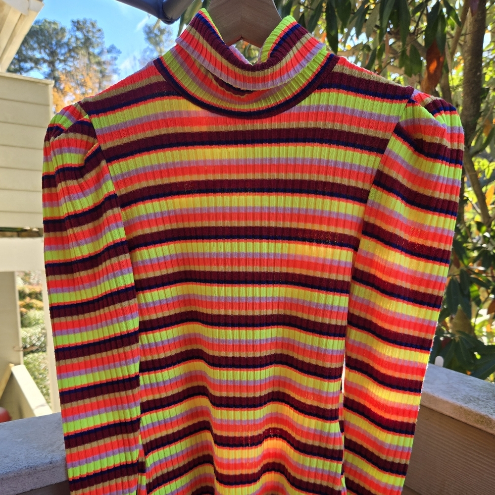 🛑SOLD🛑Maeve By Anthropologie Ruched Longsleeve Turtleneck Sweater Size XS EUC - Picture 3 of 7